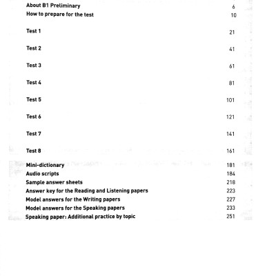Cambridge English Qualifications - B1 Preliminary - 8 Practice Tests