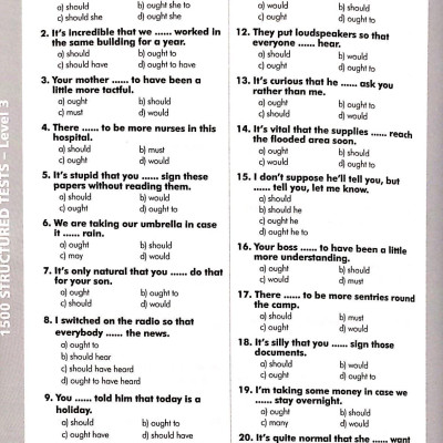 1500 Structured Tests Leve 3 (Không CD)