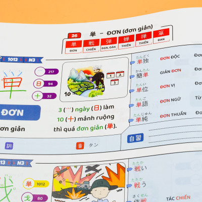 Combo Hack Não Kanji + Hack Não 1700 Từ Vựng Tiếng Nhật Giao Tiếp