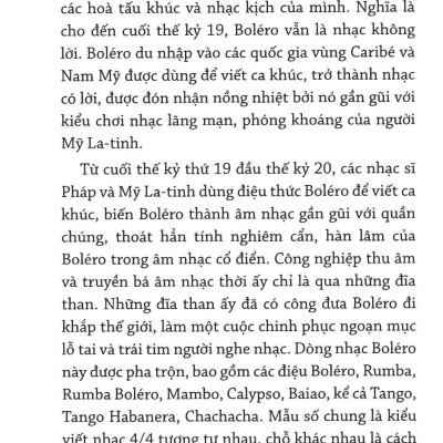 Lắng Nghe Giai Điệu BOLÉRO