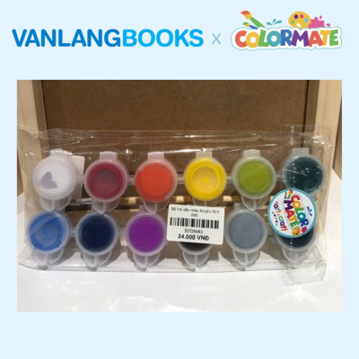 Sách Bí Quyết Vẽ Màu Nước (Tái Bản) + Bộ 2 Dây Màu Acrylic 5ml - Vanlangbooks x Colormate