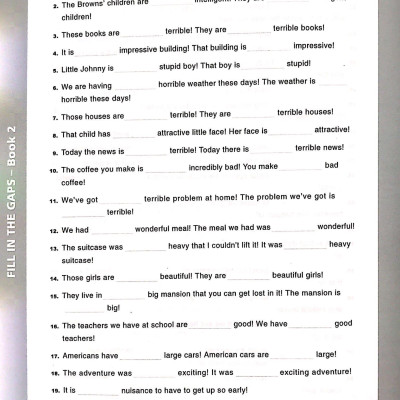 Fill In The Gaps - Book 2 (Không CD)