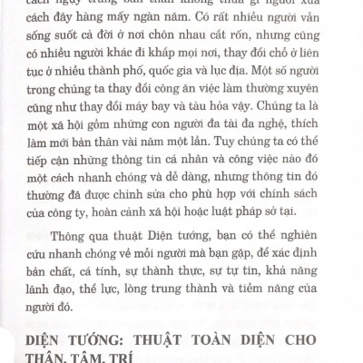 Thuật Diện Tướng - VL