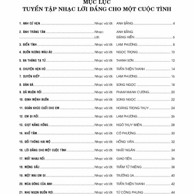  Tuyển Chọn Ca Khúc - Lời Đắng Cho Một Cuộc Tình