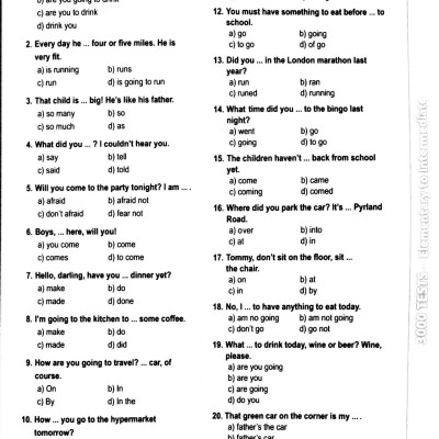 3000 Tests Elementary To Intermediate (Không CD)