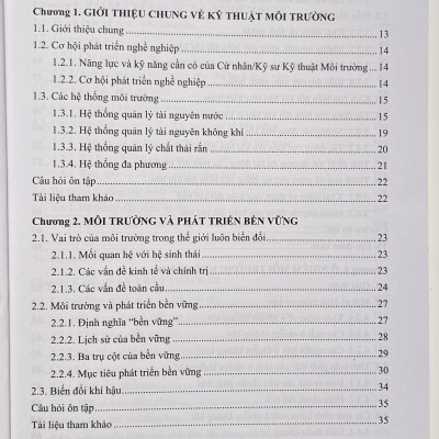 Sách - Giáo Trình Cơ Sở Kỹ Thuật Môi Trường