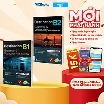 Sách Destination B1 & B2 Grammar and Vocabulary Kèm Đáp Án Lẻ/Combo - MCBOOKS - BẢN QUYỀN