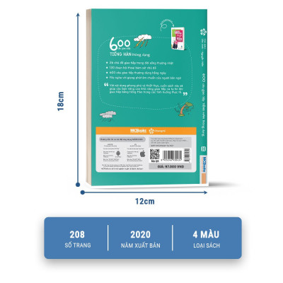 Sách 600 Câu Giao Tiếp Tiếng Hàn Thông Dụng Dành Cho Người Tự Học