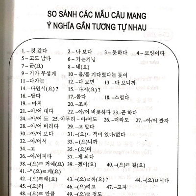 100 mẫu câu ngữ pháp tiếng Hàn (song ngữ)