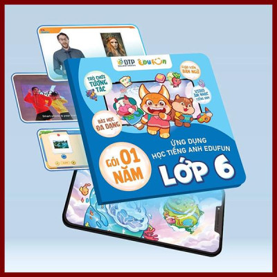 Gói Edufun Premium Level 6 (Thẻ Học Tiếng Anh EDUFUN + Tặng Kèm Sách Học Sinh, Sách Bài Tập, 2 Cuốn Truyện)