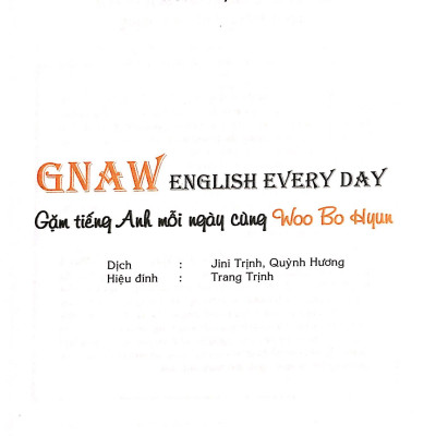 Gặm tiếng anh mỗi ngày cùng Woo Bo Hyun 