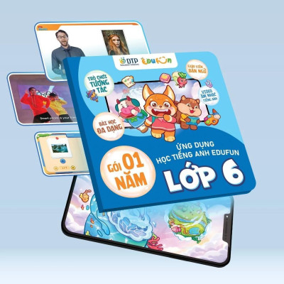 Gói Edufun Premium Level 6 (Thẻ Học Tiếng Anh EDUFUN + Tặng Kèm Sách Học Sinh, Sách Bài Tập, 2 Cuốn Truyện)