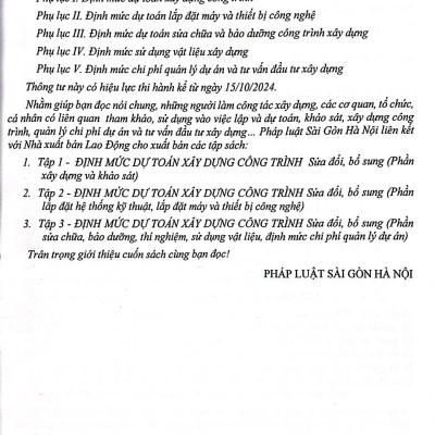 Sách - Định Mức Dự Toán Công Trình (Sửa Đổi, Bổ Sung) - Tập 2 - Lắp Đặt Hệ Thống Kỹ Thuật, Lắp Đặt Máy Móc Và Thiết Bị Công Nghiệp