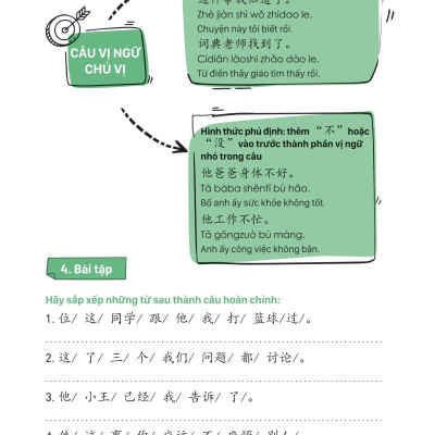 Mind Map Ngữ Pháp Tiếng Trung Theo Giáo Trình Hán Ngữ