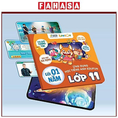 Gói Edufun Premium Level 11 (Thẻ Học Tiếng Anh EDUFUN + Tặng Kèm Sách Học Sinh, Sách Bài Tập, 2 Cuốn Truyện)