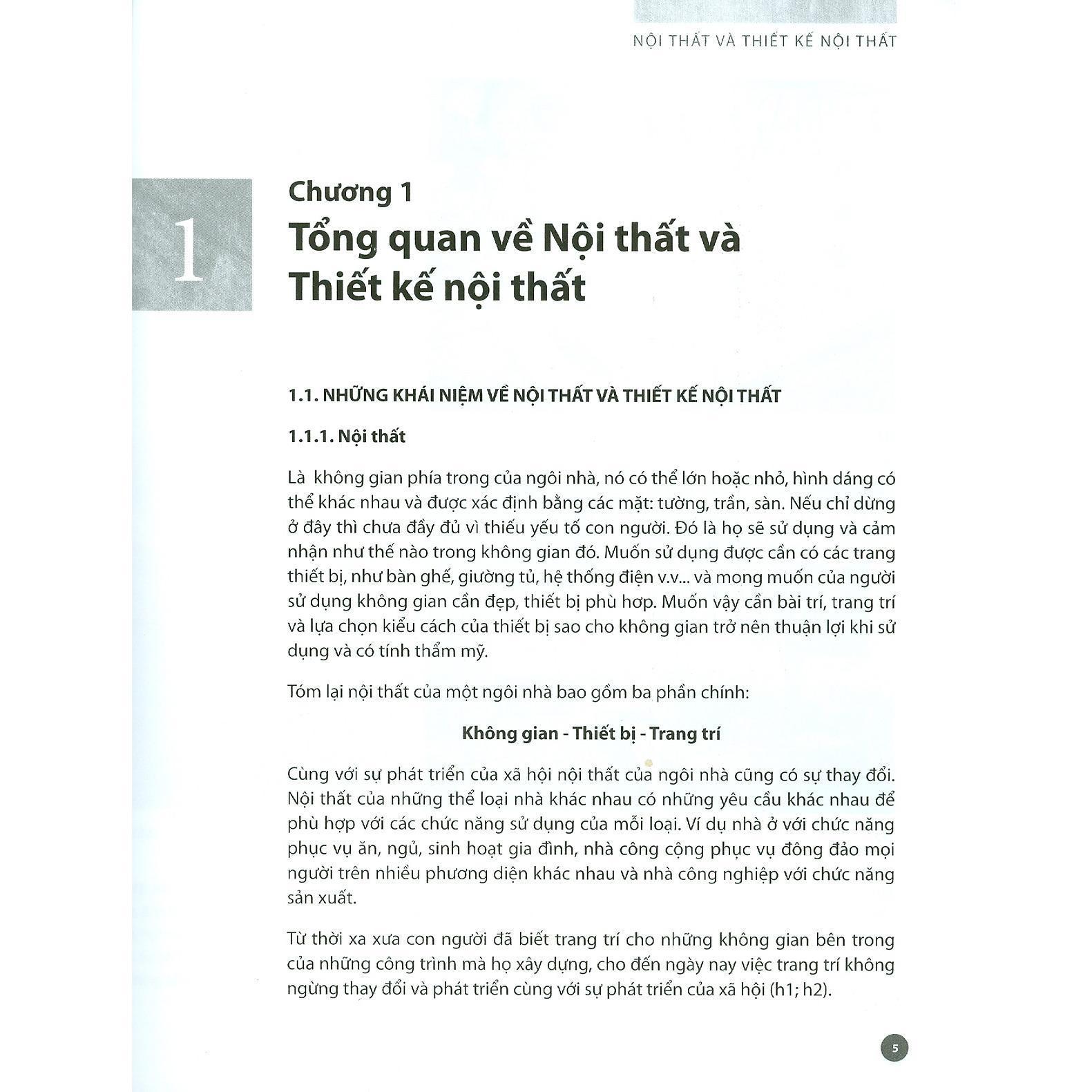 Sách - Nội Thất Và Thiết Kế Nội Thất - Tập 1 - NXB Xây Dựng