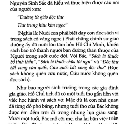 Những Tấm Gương Ham Đọc Sách Và Tự Đọc Thời Đại Hồ Chí Minh 