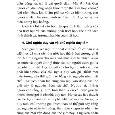 Giáo trình Triết học (Dùng cho khối không chuyên ngành triết học trình độ đào tạo thạc sĩ, tiến sĩ các ngành khoa học tự nhiên, công nghệ) - bản in 2025