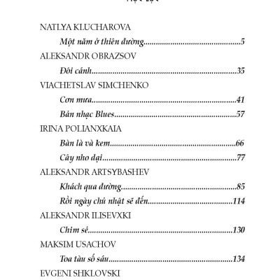 Một Năm Ở Thiên Đường - Tuyển tập truyện ngắn đương đại Nga - Nhiều tác giả; Phan Bạch Châu, Đào Minh Hiệp dịch