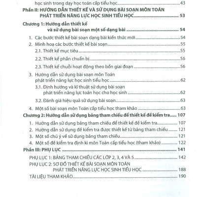 Thiết Kế Bài Soạn Môn Toán Phát Triển Năng Lực Học Sinh Tiểu Học