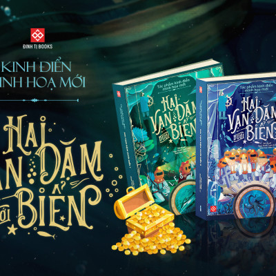 Bộ Tác Phẩm Kinh Điển Minh Họa Mới - Hai Vạn Dặm Dưới Biển (Bộ 2 Cuốn)