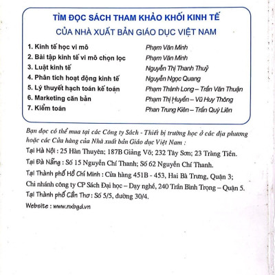 Bài tập Kinh tế vi mô chọn lọc (dùng trong các trường đại học, cao đẳng khối kinh tế)