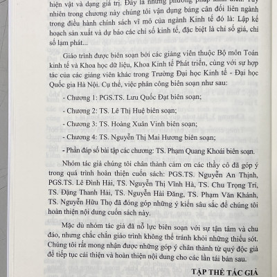 Sách - Giáo Trình Toán Kinh Tế