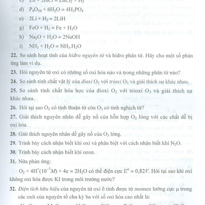 Bài Tập Hóa Học Vô Cơ - Quyển III - Hóa Học Các Nguyên Tố (Tái bản năm 2020)