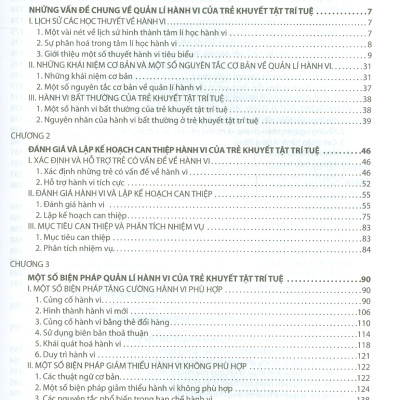 Giáo Trình Quản Lí Hành Vi Của Trẻ Khuyết Tật Trí Tuệ