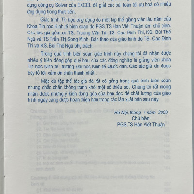 Sách - Giáo Trình Tin Học Ứng Dụng (Tái bản lần thứ hai, có chỉnh sửa bổ sung)