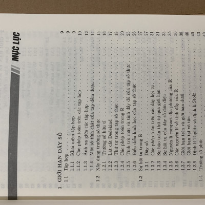 Giáo trình giải tích thực một biến