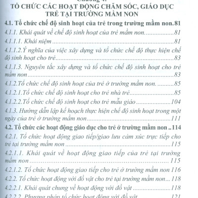 Giáo Trình Giáo Dục Học Mầm Non 