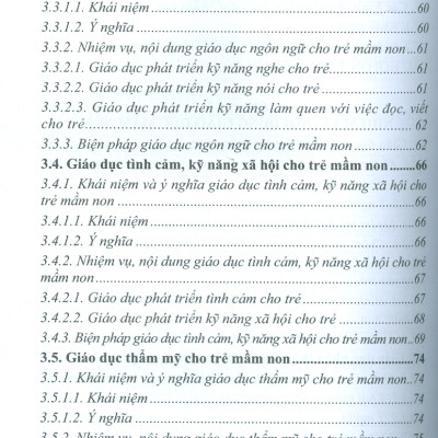 Giáo Trình Giáo Dục Học Mầm Non 