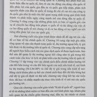 Sách - Giáo Trình Kinh Tế Quốc Tế