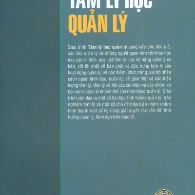 Giáo Trình Tâm Lý Học Quản Lý