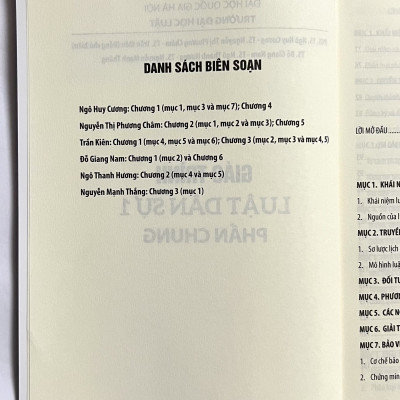 Sách Giáo Trình Luật Dân Sự 1 (Phần Chung)