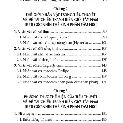 Chiến Tranh Biên Giới Tây Nam Dưới Góc Phê Bình Phân Tâm Học (Sách chuyên khảo)