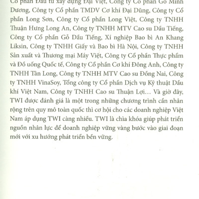 TWI - Bí Quyết Ẩn Sau Thành Công Của Các Siêu Cường Quốc