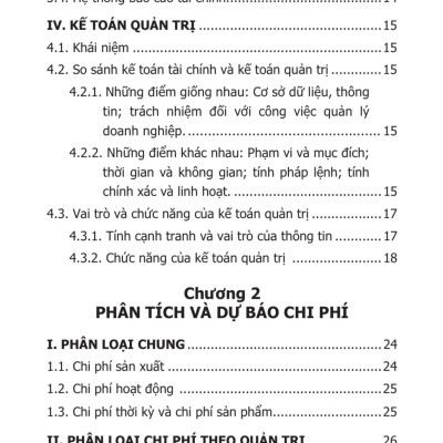 Kế Toán Quản Trị Giản Lược