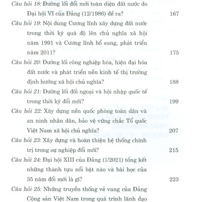 Hỏi - Đáp Môn Lịch Sử Đảng Cộng Sản Việt Nam (Dùng cho bậc đại học hệ chuyên và không chuyên lý luận chính trị) (Tài liệu theo bộ giáo trình mới nhất của Bộ Giáo dục và Đào Tạo)