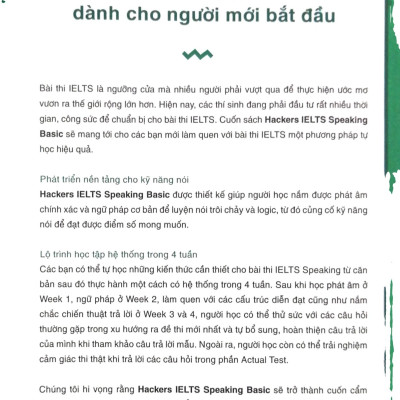 Hackers IELTS Basic- Speaking