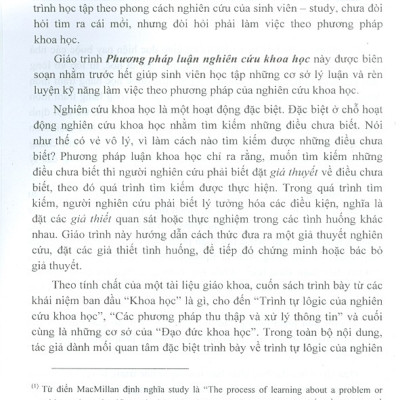 Giáo Trình Phương Pháp Luận Nghiên Cứu Khoa Học (Tái bản)