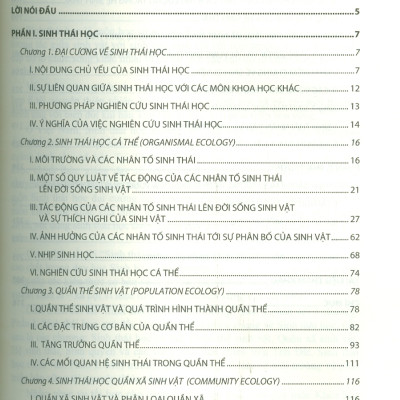 Giáo Trình Sinh Thái Học Và Môi Trường