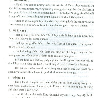 Giáo Trình Tâm Lý Học Quản Lý