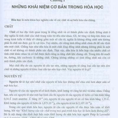 Hóa Học Vô Cơ Cơ Bản, Tập 1- Lý Thuyết Đại Cương Về Hóa Học