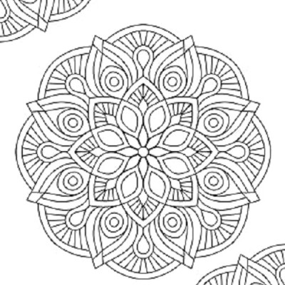 Mandala - Mini Adult Colouring Pad