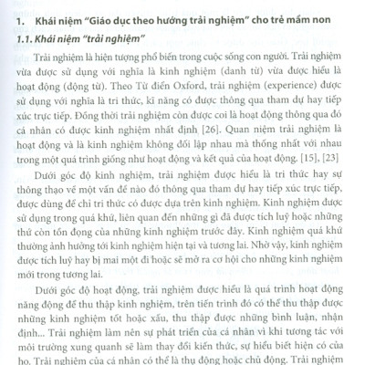 Tổ Chức Hoạt Động Giáo Dục Theo Hướng Trải Nghiệm Cho Trẻ Ở Trường Mầm Non