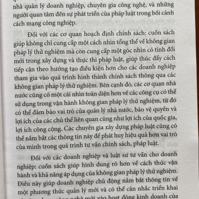 Phát Triển Không Gian Pháp Lý Thử Nghiệm Cho Công Nghệ Tài Chính và Các Lĩnh Vực Công Nghệ Mới Tại Việt Nam