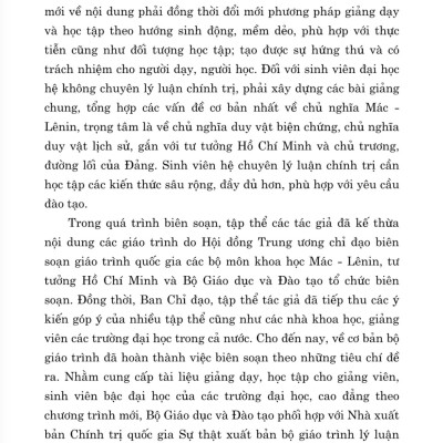 Giáo trình chủ nghĩa xã hội khoa học (Dành cho bậc đại học hệ không chuyên lý luận chính trị) - bản in 2024
