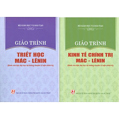 Combo Giáo Giáo Trình Triết Học Mác – Lênin + Giáo Trình Kinh Tế Chính Trị Mác – Lênin (Dành Cho Bậc Đại Học Hệ Không Chuyên Lý Luận Chính Trị) - Bộ mới năm 2021